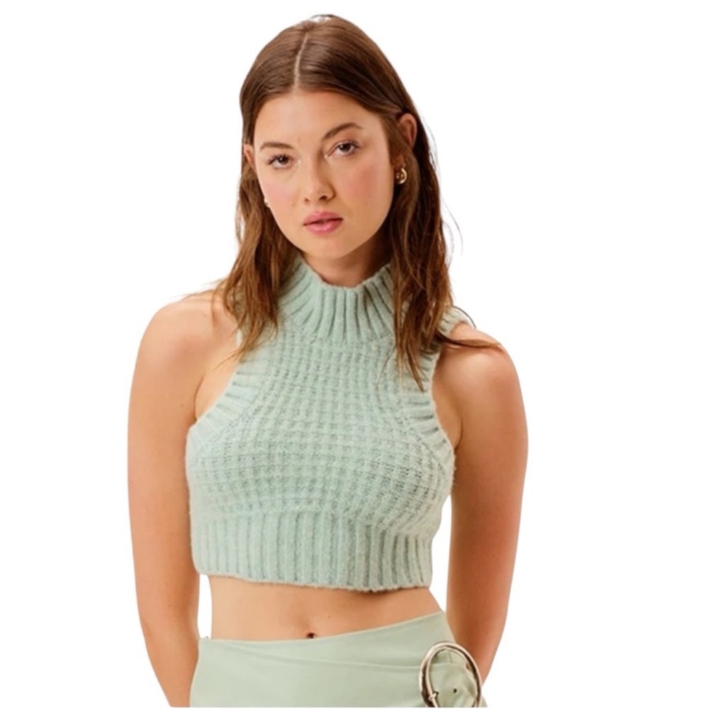 For Love and Lemons Dominque Crop Tank Sweater
